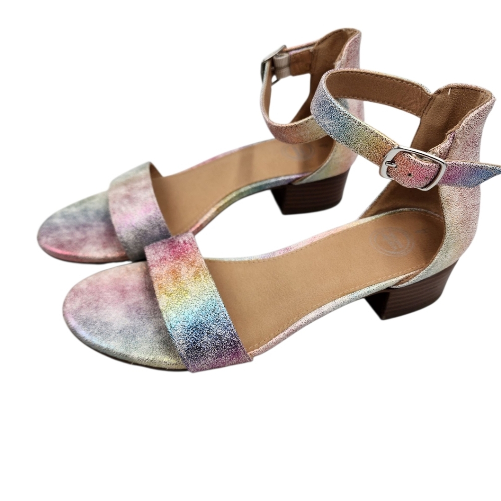 Wonder nation Ankle-Strap Heeled Dress Sandals Size 4